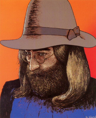 ジョンレノン タイトル『ジョンレノン』 1993年製作 シルクスクリーン(9色刷)