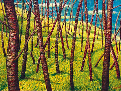 草木原 タイトル『草木原』2000年製作 油彩