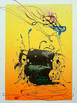 男と女 タイトル『男と女』2004年製作 シルクスクリーン