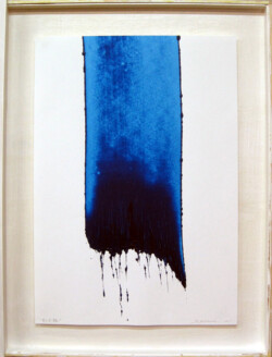 青の余韻 作品名:青の余韻/価格応談/品番 S-26:紙・ドローイング/1点もの/2011年制作/鉛筆にて左下に題名・右下にサイン/サイズ:本体62x43cm、額寸77x58x4cm/状態良好/お届けまで約2週間